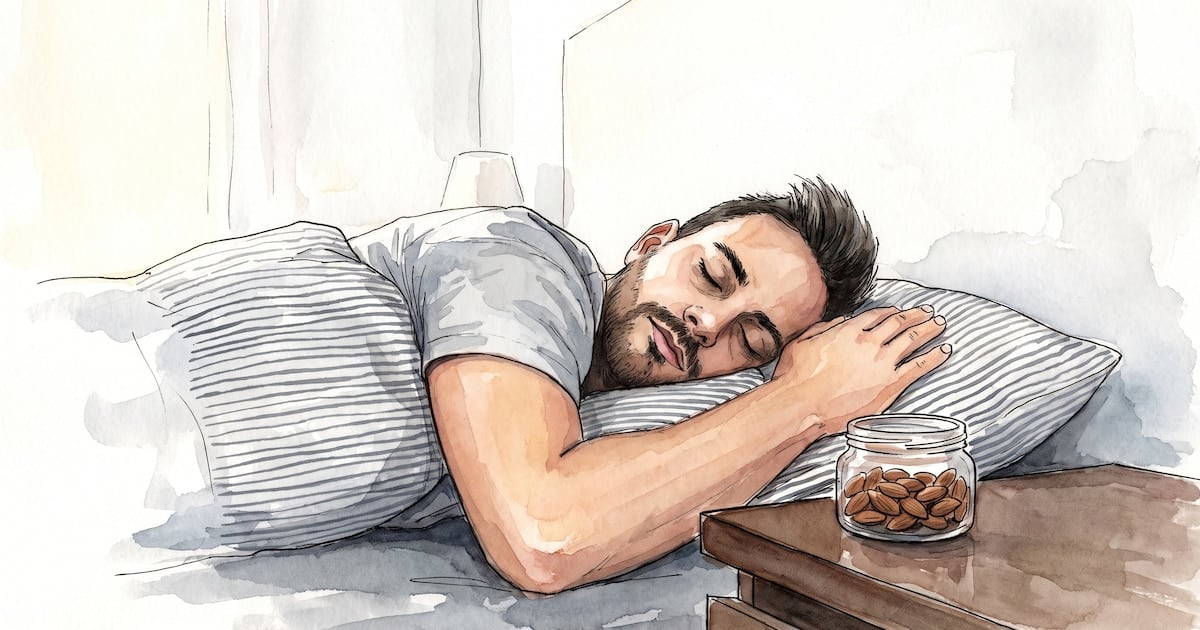 Cincuenta almendras antes de dormir: lo que dice un ensayo clínico y lo que todavía falta probar
