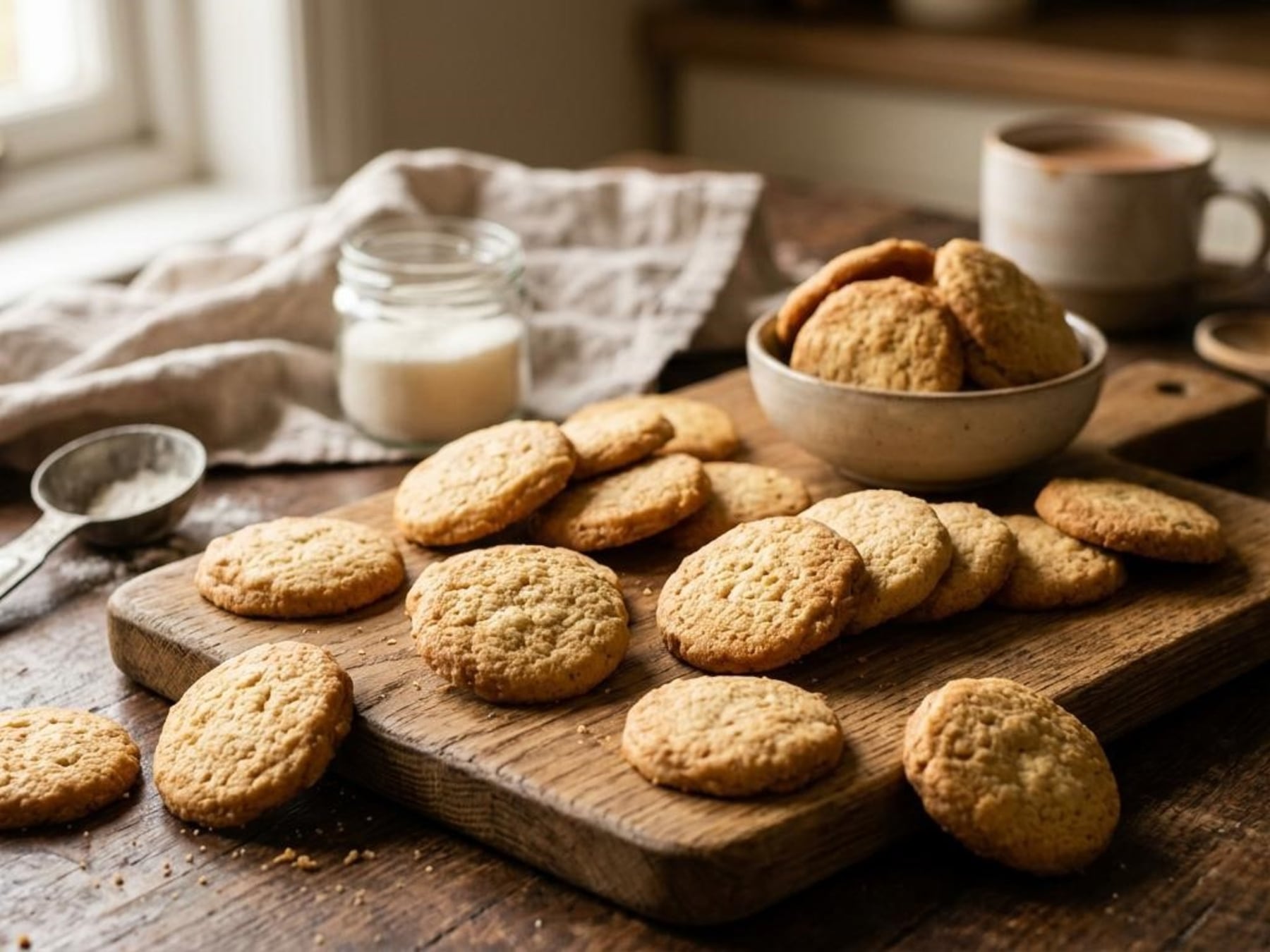 La fórmula 3-2-1: galletitas de tres ingredientes que se cocinan sin hacer cuentas