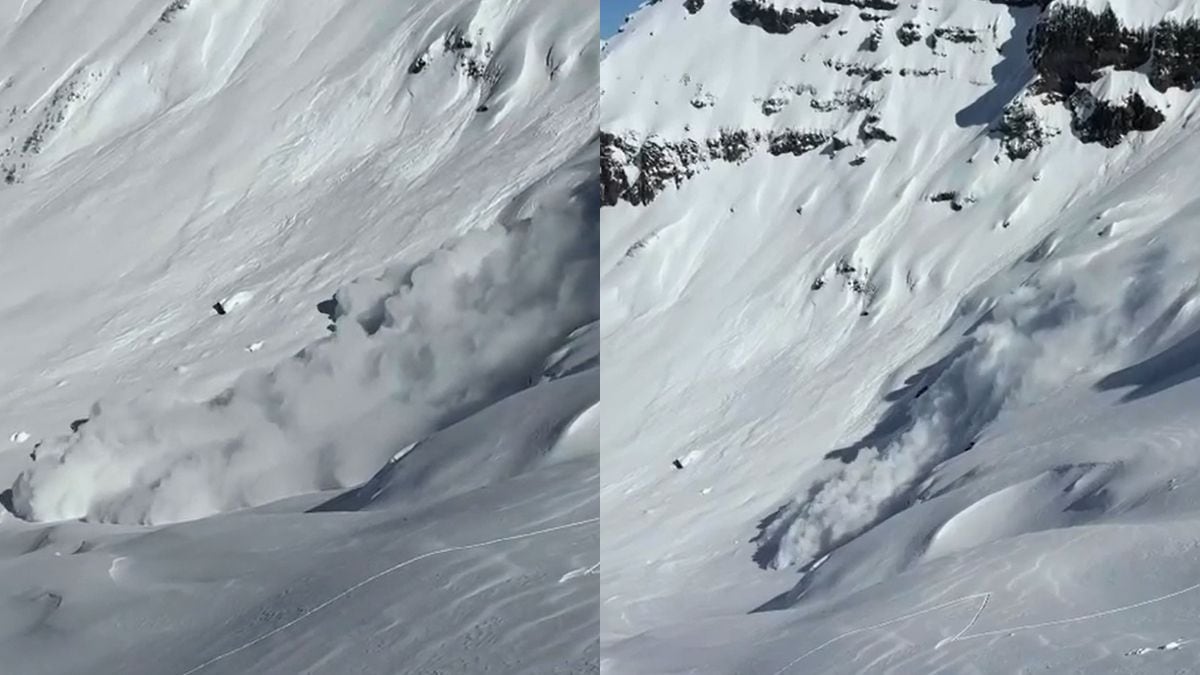 Dos esquiadores zafaron por muy poco de una avalancha en el filo del Cerro Chapelco