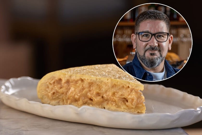 La tortilla de cuatro ingredientes que el chef Dani García corona con mayonesa de oliva
