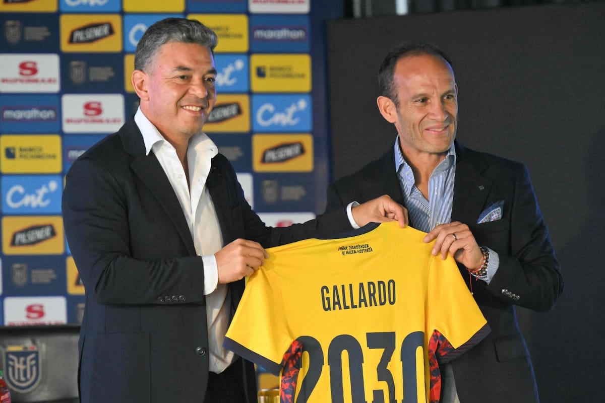 Gallardo recaló en Ecuador con la mira puesta en 2030 y un estreno a la vista en Seúl