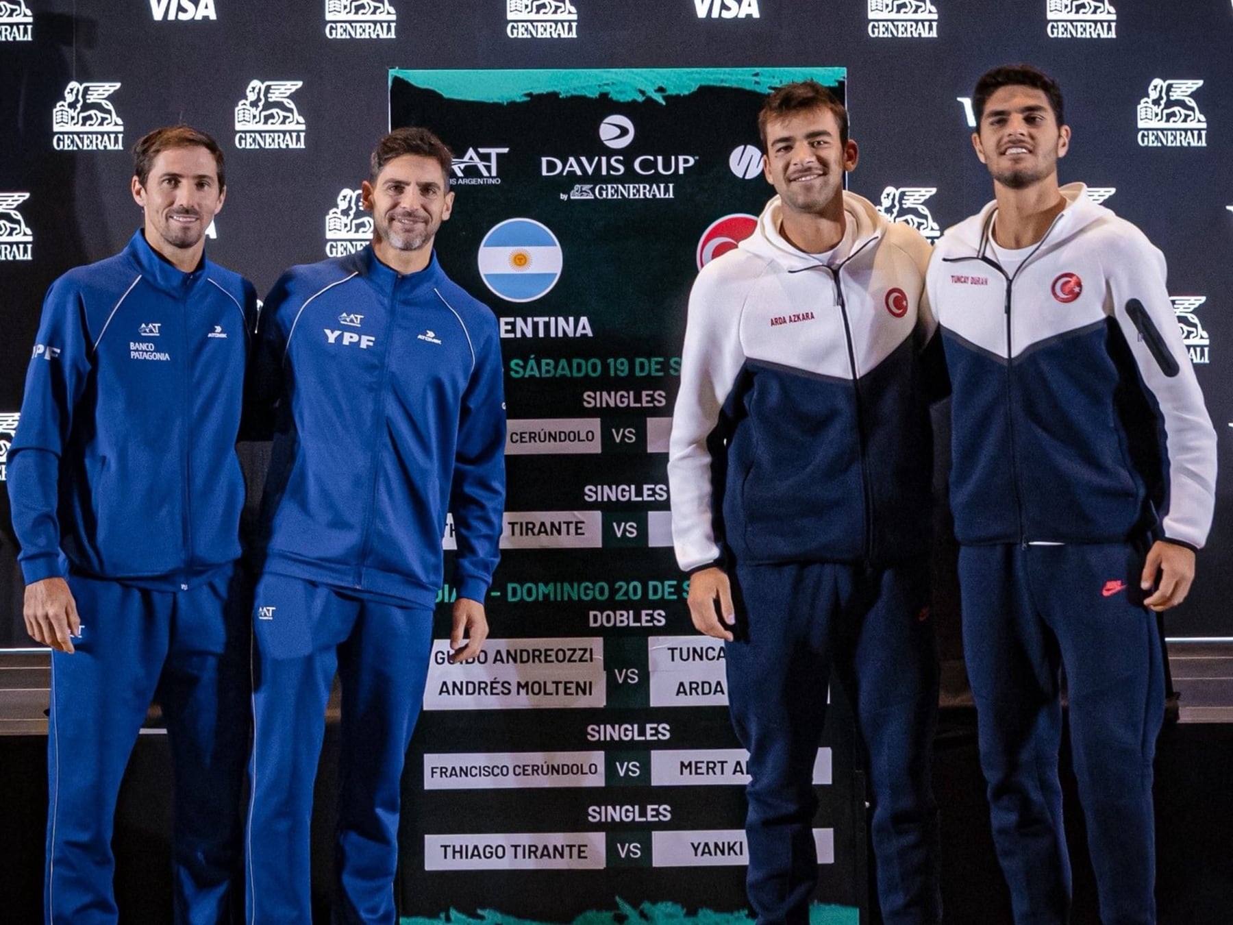 Argentina busca sellar ante Turquía su regreso a los Qualifiers de la Copa Davis