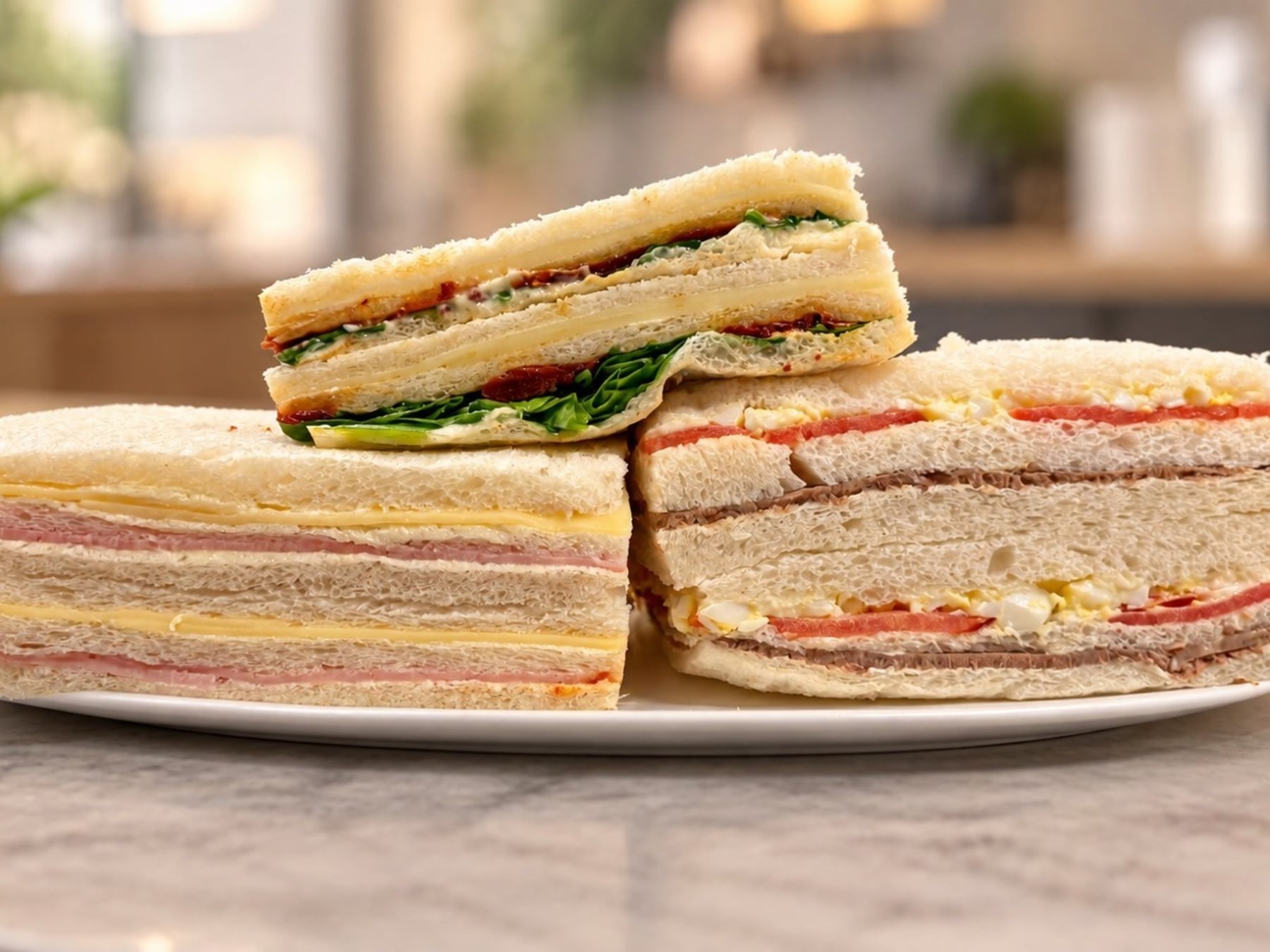 Sándwiches de miga en cinco confiterías porteñas: dónde rinde más el triple de jamón y queso
