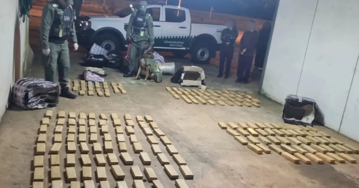 Gendarmería decomisó más de 142 kilos de marihuana ocultos en un colectivo de larga distancia que iba a Buenos Aires