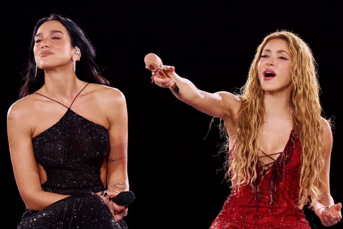 Shakira y Dua Lipa se encontraron por primera vez sobre un escenario madrileño y la elegida fue “Antología”