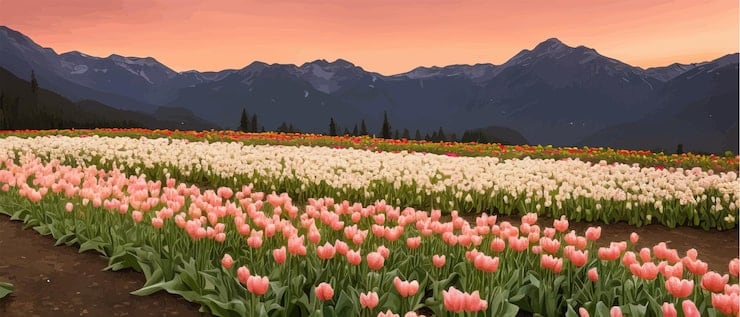 Trevelin vuelve a teñirse de colores con su temporada de tulipanes: cronograma, precios y qué se ve en cada fecha
