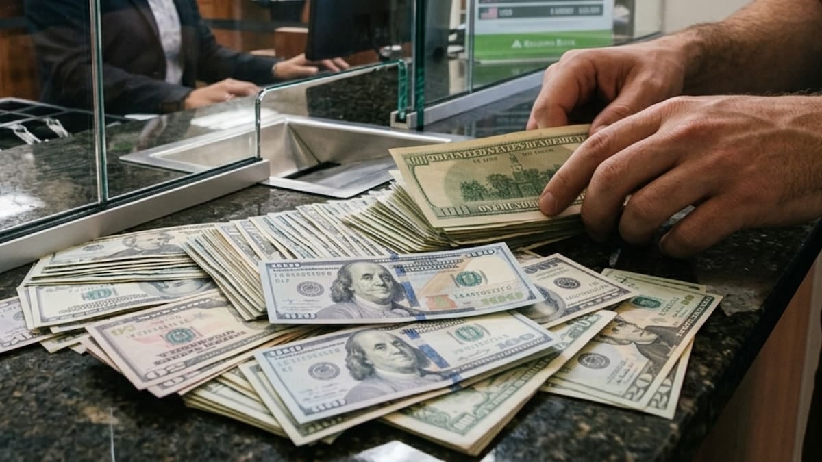 El dólar oficial cerró la rueda del lunes en $1540 para la venta y el blue se sostuvo cinco pesos por encima