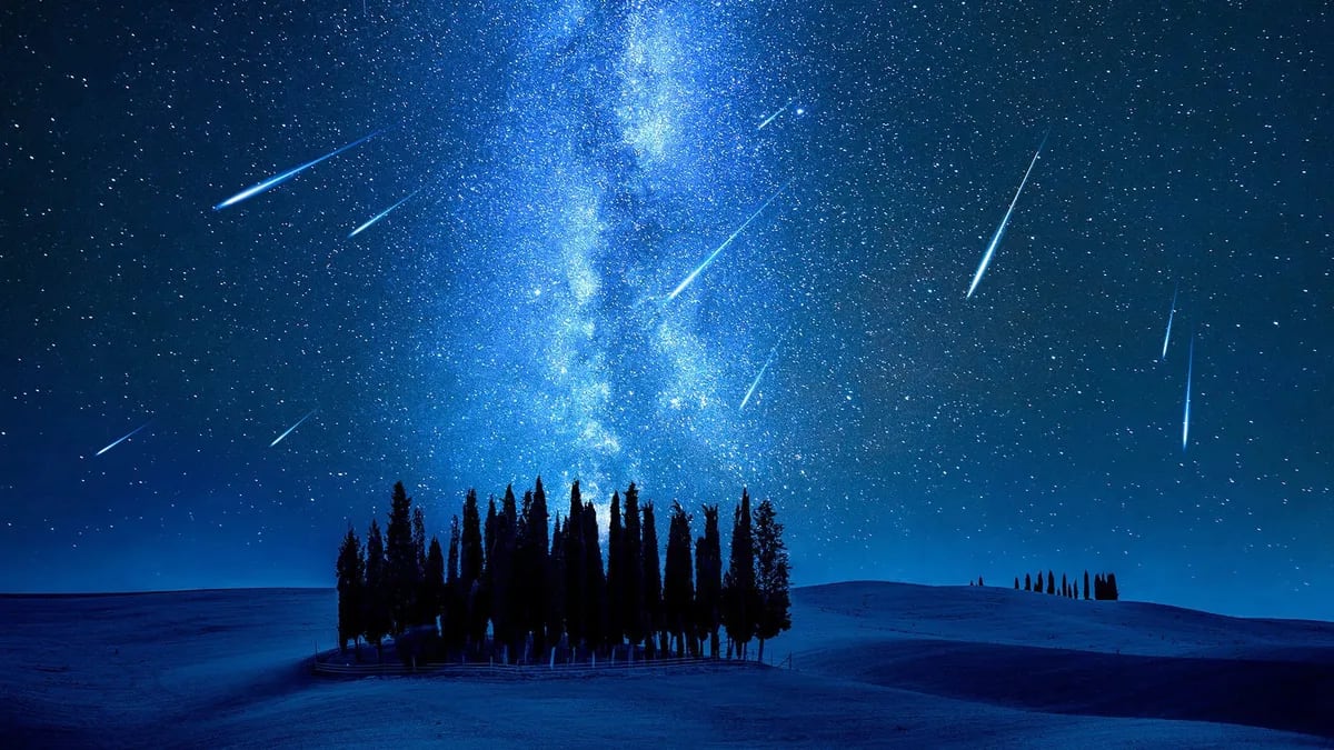 Cómo ver la doble lluvia de meteoros en su pico máximo esta semana