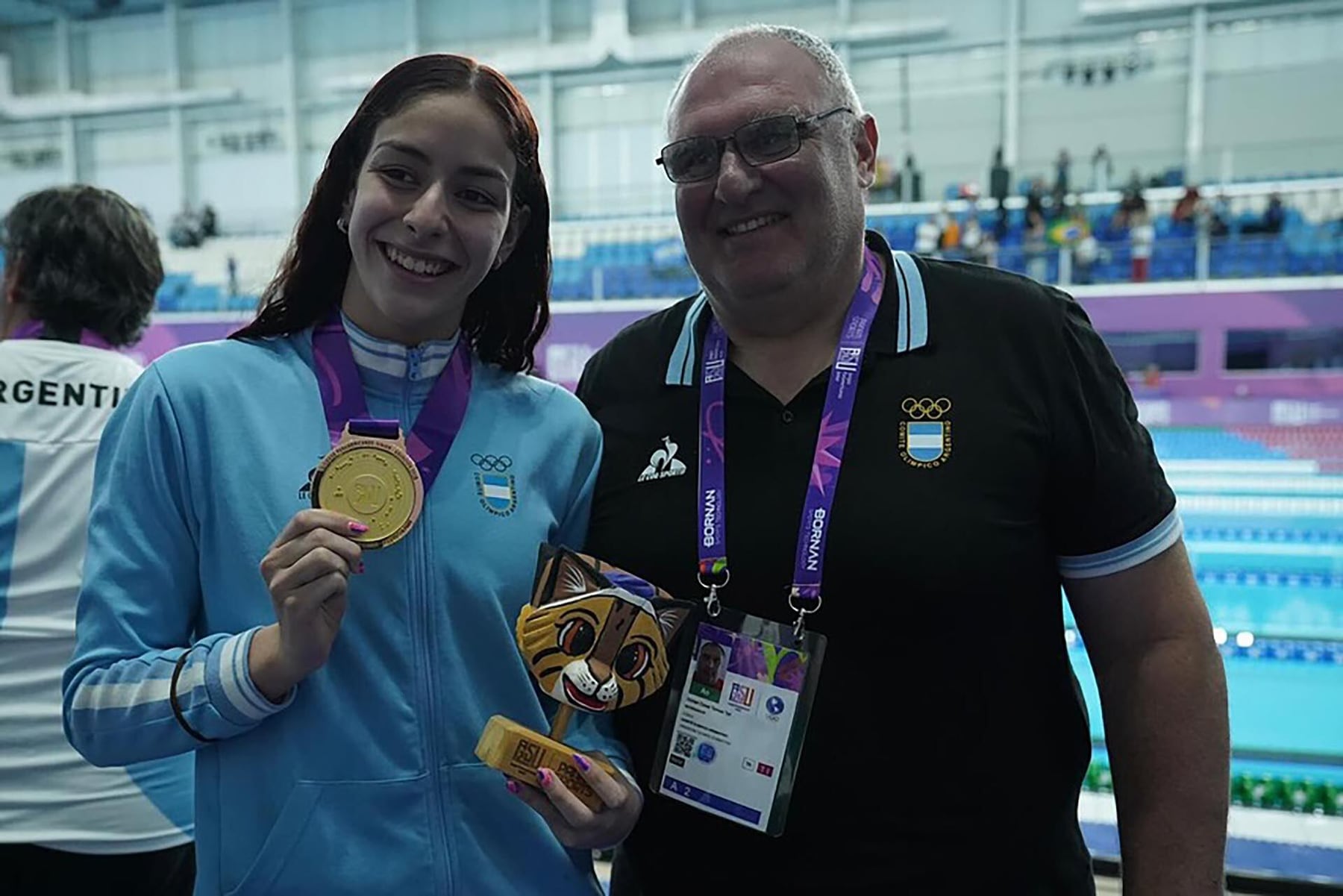 Malena Santillán se lleva el oro en los 200 metros espalda en los Panamericanos Junior