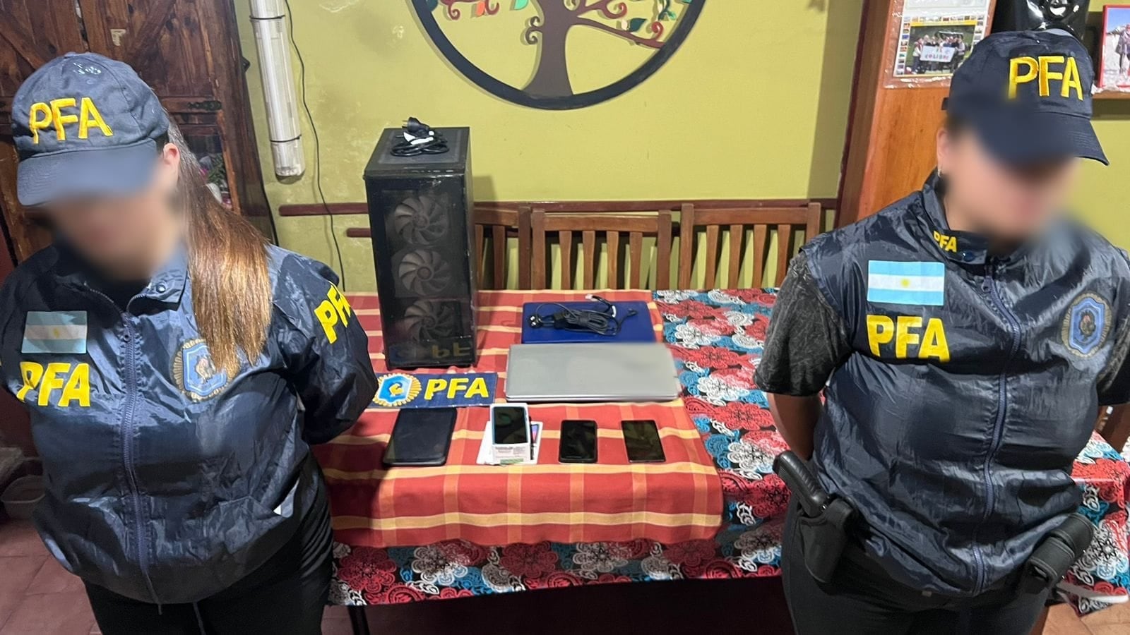 Detuvieron en Pilar a un padre y dos hijos acusados de producir y vender material de abuso sexual infantil