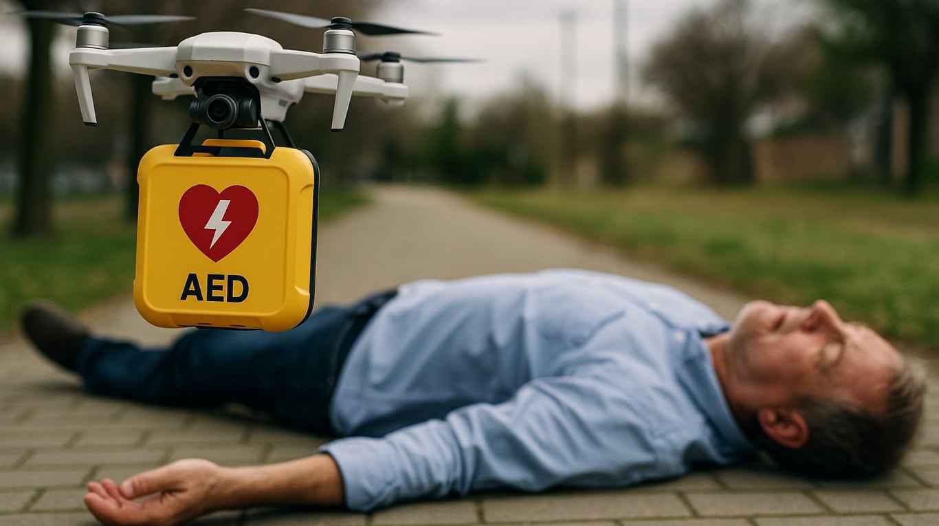 Un innovador proyecto plantea emplear drones ante emergencias cardíacas