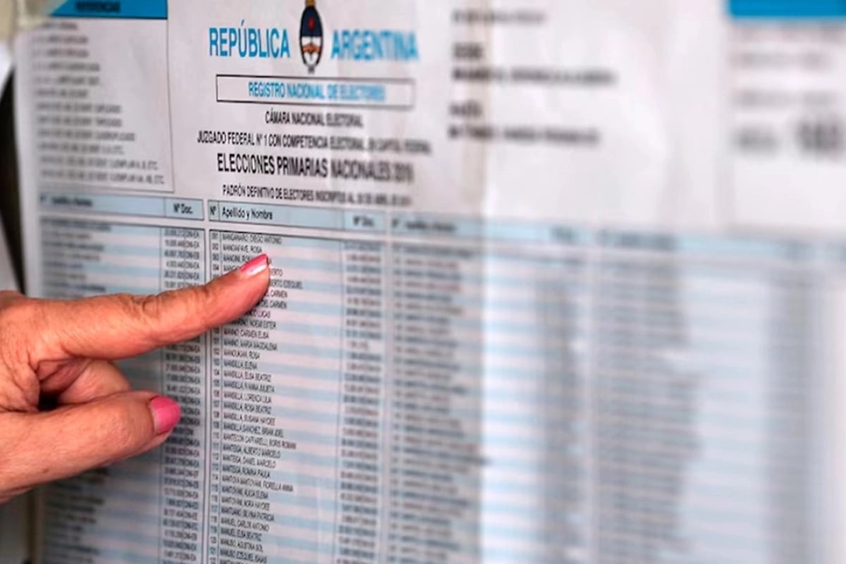 Dónde voto: consultá el padrón definitivo de las legislativas 2025