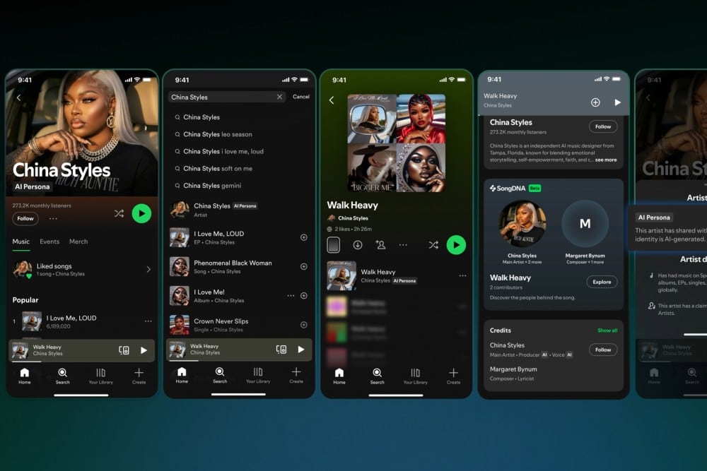 Spotify etiquetará a los artistas virtuales con IA y los sacará de las recomendaciones