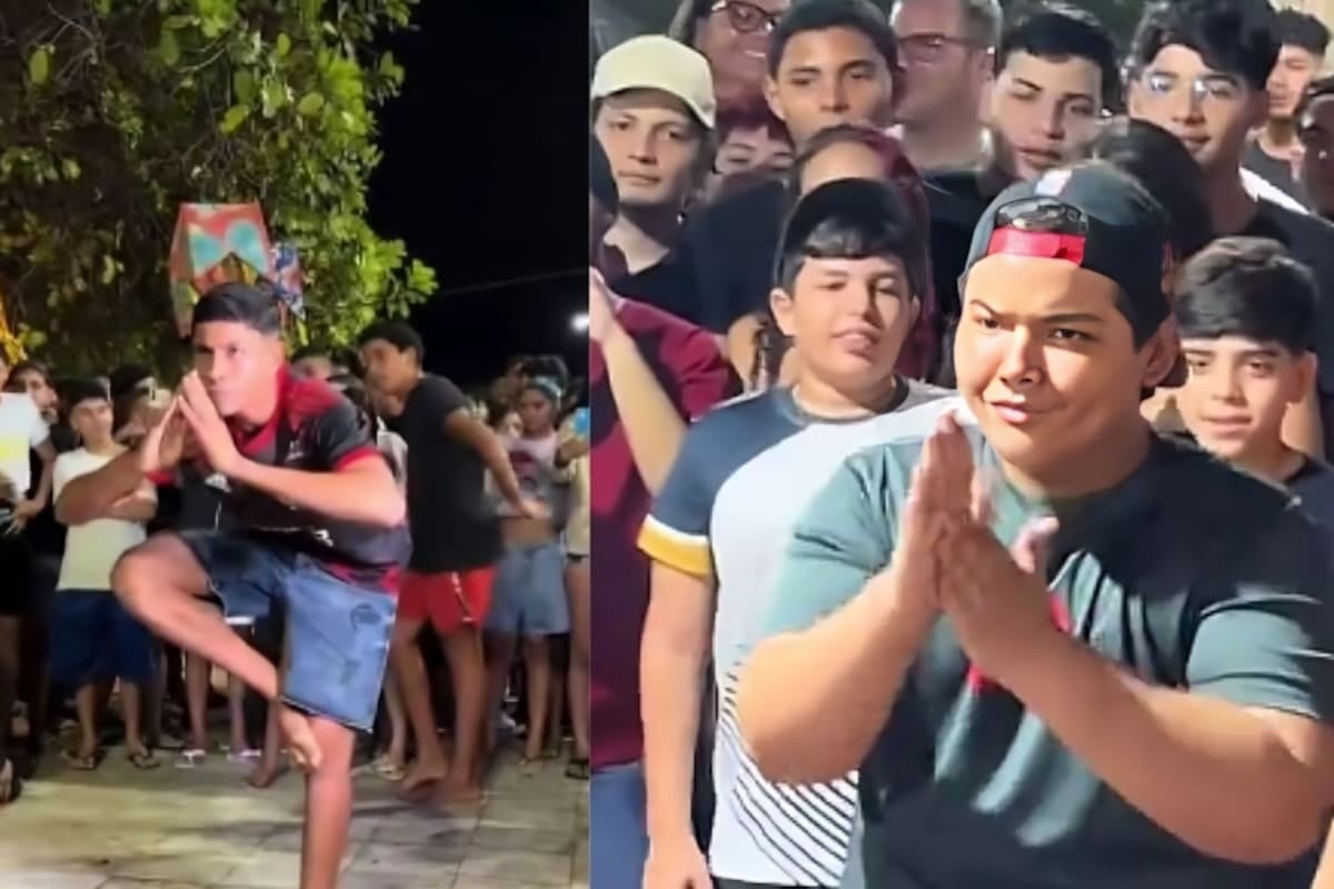"Farmear aura": la moda viral de los jóvenes que ya tiene competencias en la calle