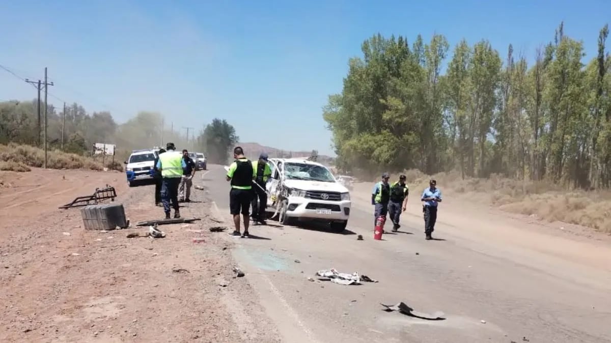 Accidente en Añelo: tres heridos fueron trasladados al hospital