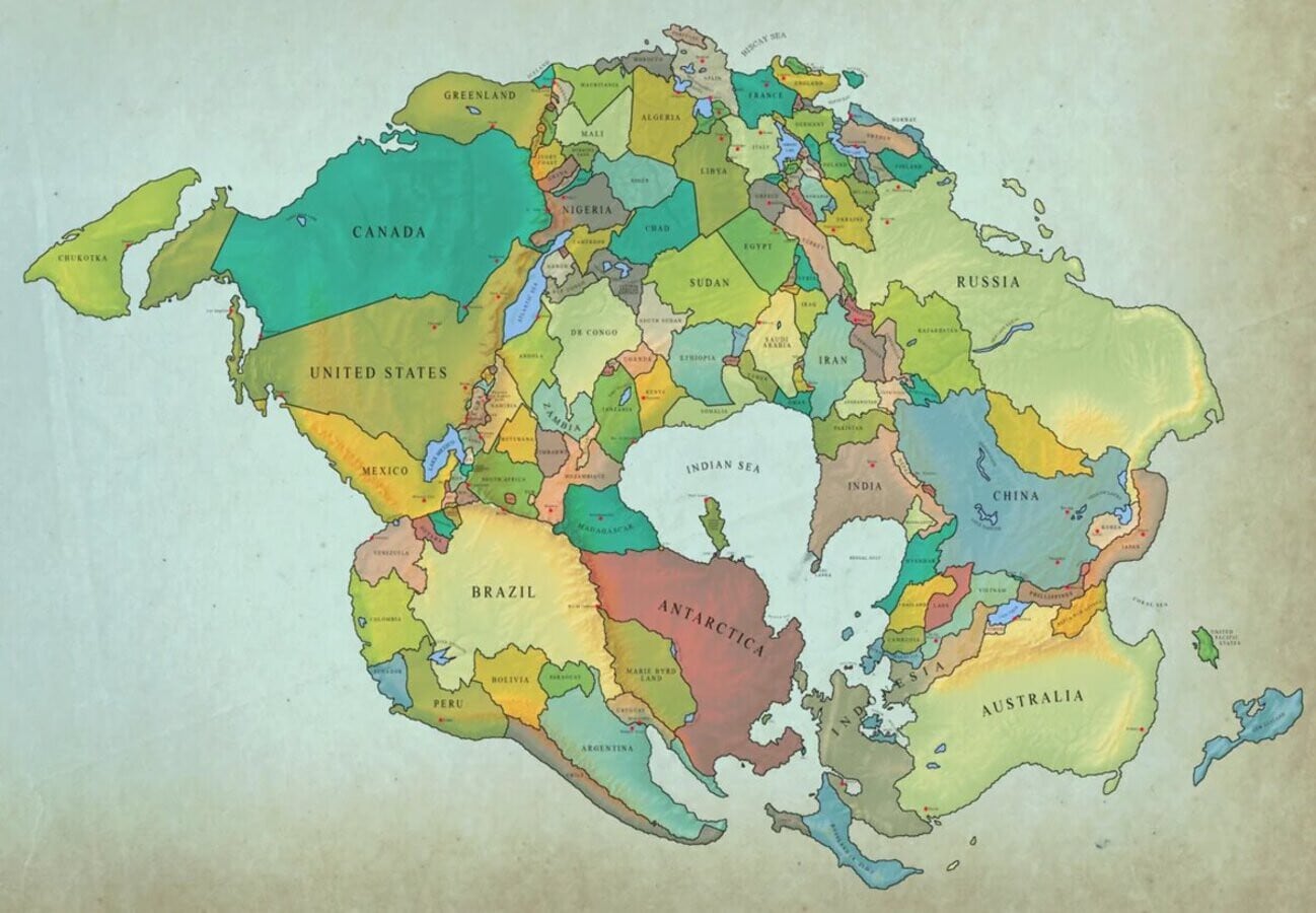 Un vistazo al futuro: el mapa que revela cómo cambiará la Tierra en 250 millones de años