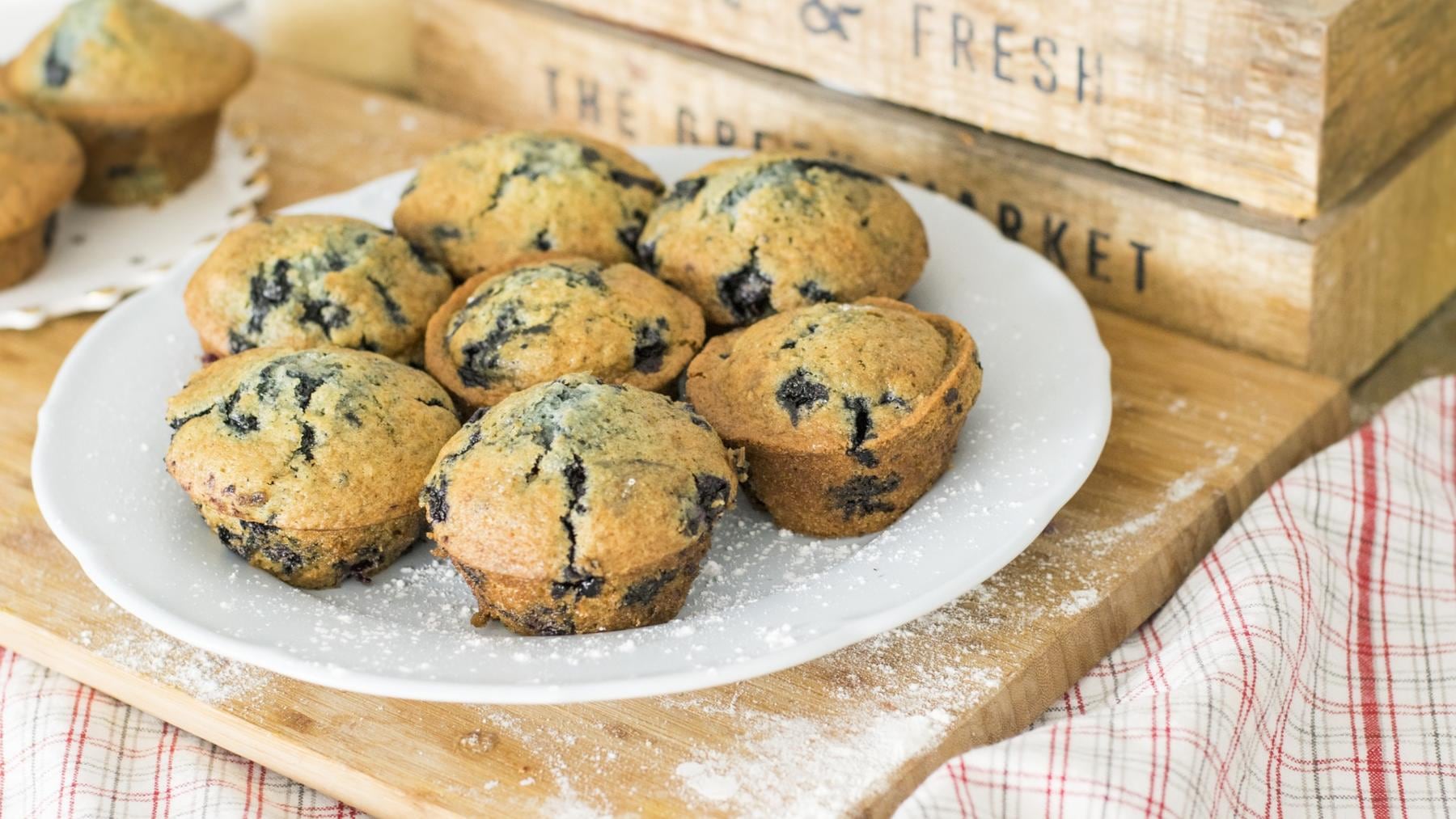 Receta para principiantes de muffins de espinaca y ricota