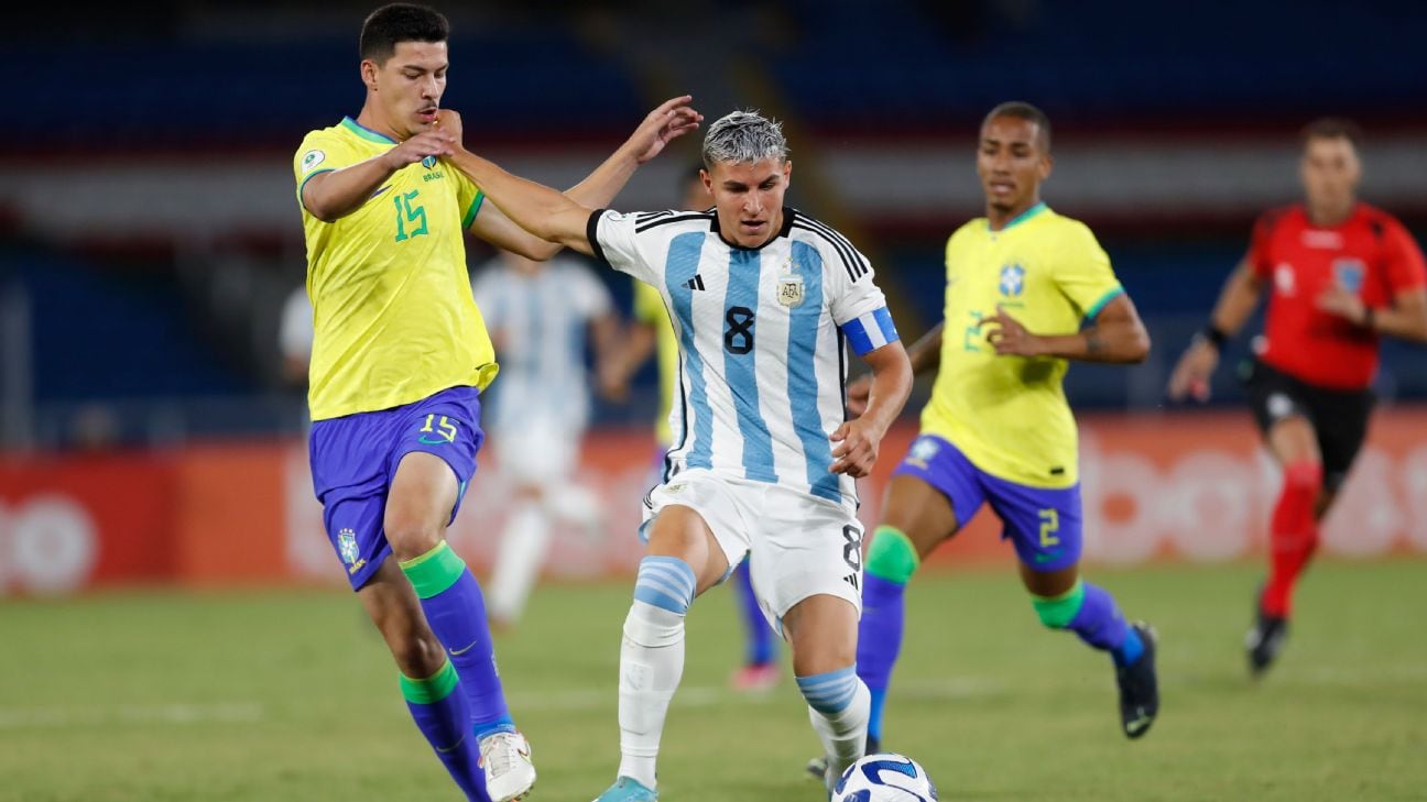 Argentina vs. Brasil, la revancha con el título del Sudamericano Sub 20 en juego: horario, cómo ver el clásico y formaciones