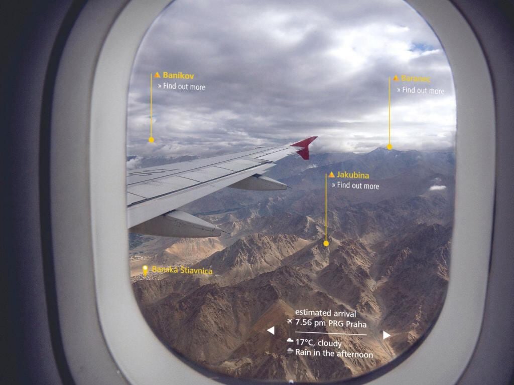 Vidrio Inteligente Revolucionario Transforma Cabinas de Aviones con Realidad Aumentada
