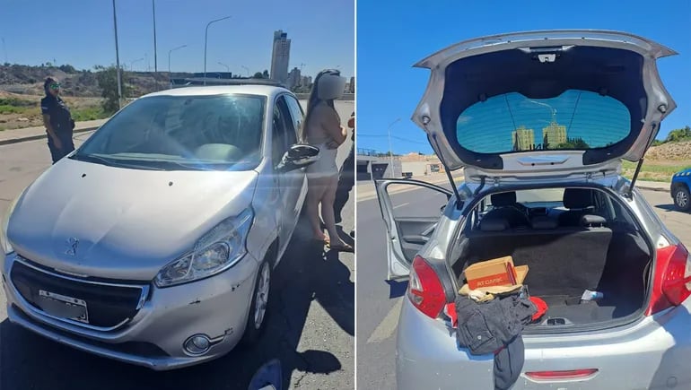 Chocó un cordón cuneta, quiso evitar el test de alcoholemia y terminó demorada