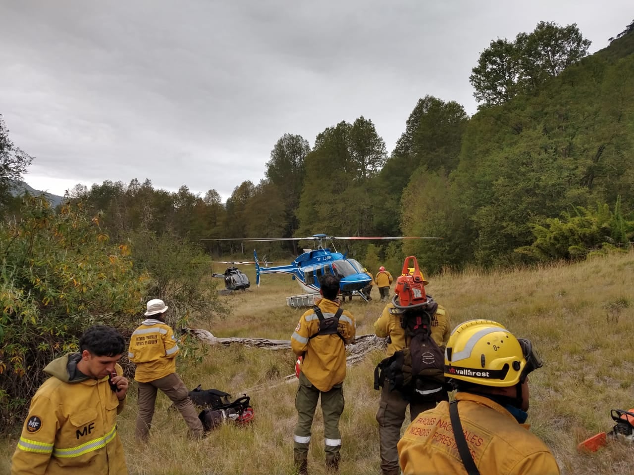 Cómo empezó el incendio en el parque Lanín, al sur del lago Meliquina: hoy siguen los rastrillajes